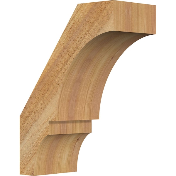 Ekena Millwork 6"W x 12"D x 16"H Balboa Rough Sawn Knee Brace, Western Red Cedar BRC06X12X16BOA00RWR - main